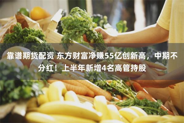 靠谱期货配资 东方财富净赚55亿创新高，中期不分红！上半年新增4名高管持股