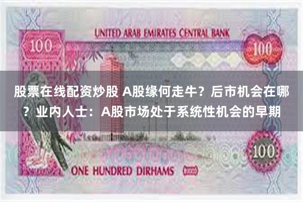 股票在线配资炒股 A股缘何走牛？后市机会在哪？业内人士：A股市场处于系统性机会的早期