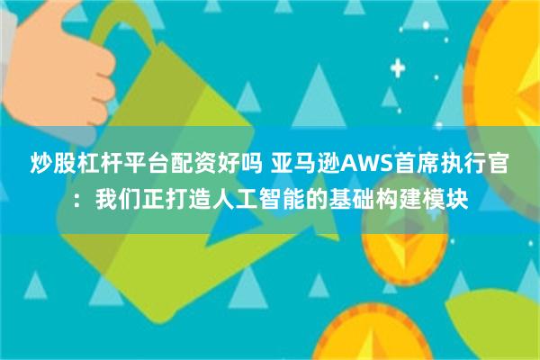 炒股杠杆平台配资好吗 亚马逊AWS首席执行官：我们正打造人工智能的基础构建模块