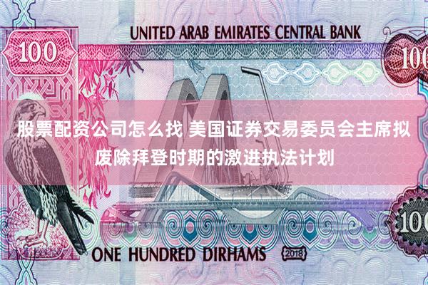 股票配资公司怎么找 美国证券交易委员会主席拟废除拜登时期的激进执法计划